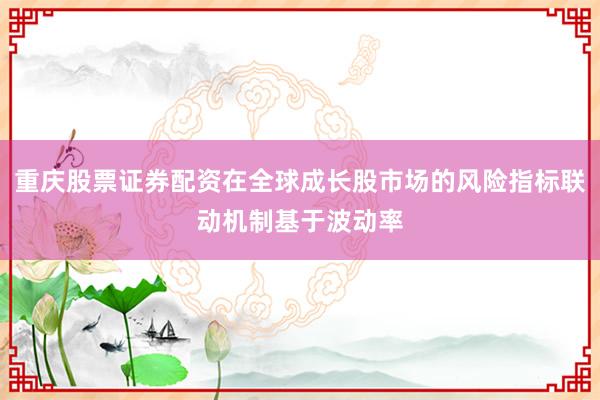 重庆股票证券配资在全球成长股市场的风险指标联动机制基于波动率