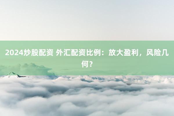 2024炒股配资 外汇配资比例：放大盈利，风险几何？