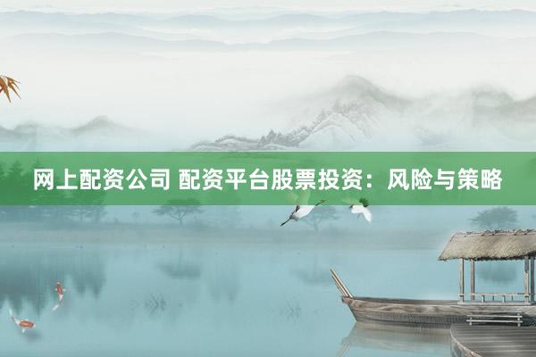网上配资公司 配资平台股票投资:风险与策略